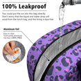 thumbnail image 5 of Insulated Lunch Bag for Women, Floral Print Oxford Fabric Lunch Box, Leakproof Thermal Cooler Tote for Work, School & Picnic, Leopard Animal Print, 5 of 5