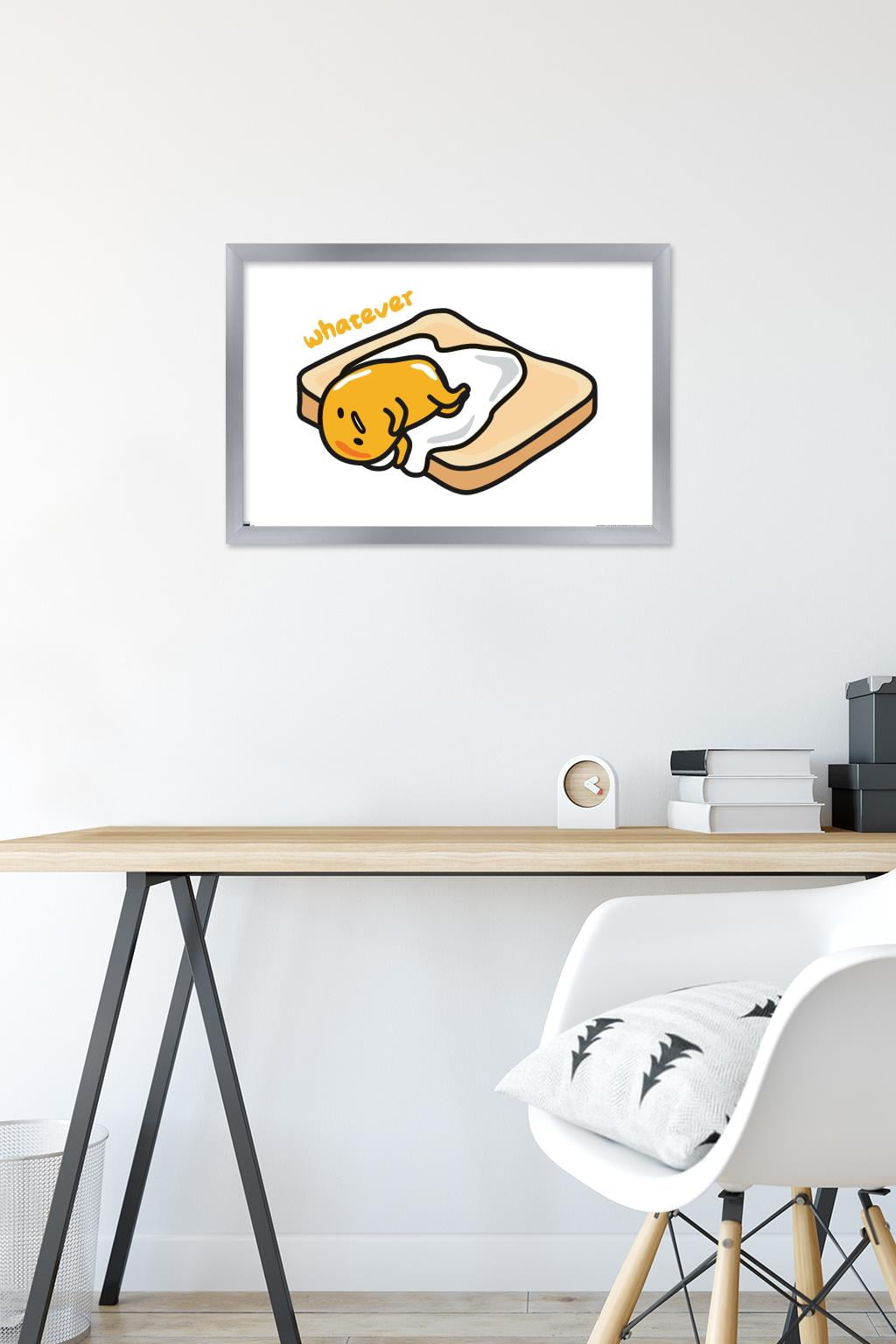 Gudetama - Whatever Wall Poster, 14.725" x 22.375" Framed