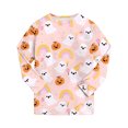 thumbnail image 2 of NIEWTR Toddler Baby Boy Girls Halloween Pajamas Set Kids Pumpkin Ghost Sleepwear 2 Pcs Pjs Cute Cartoon Print Long Sleeve Top and Pants, 2 of 2