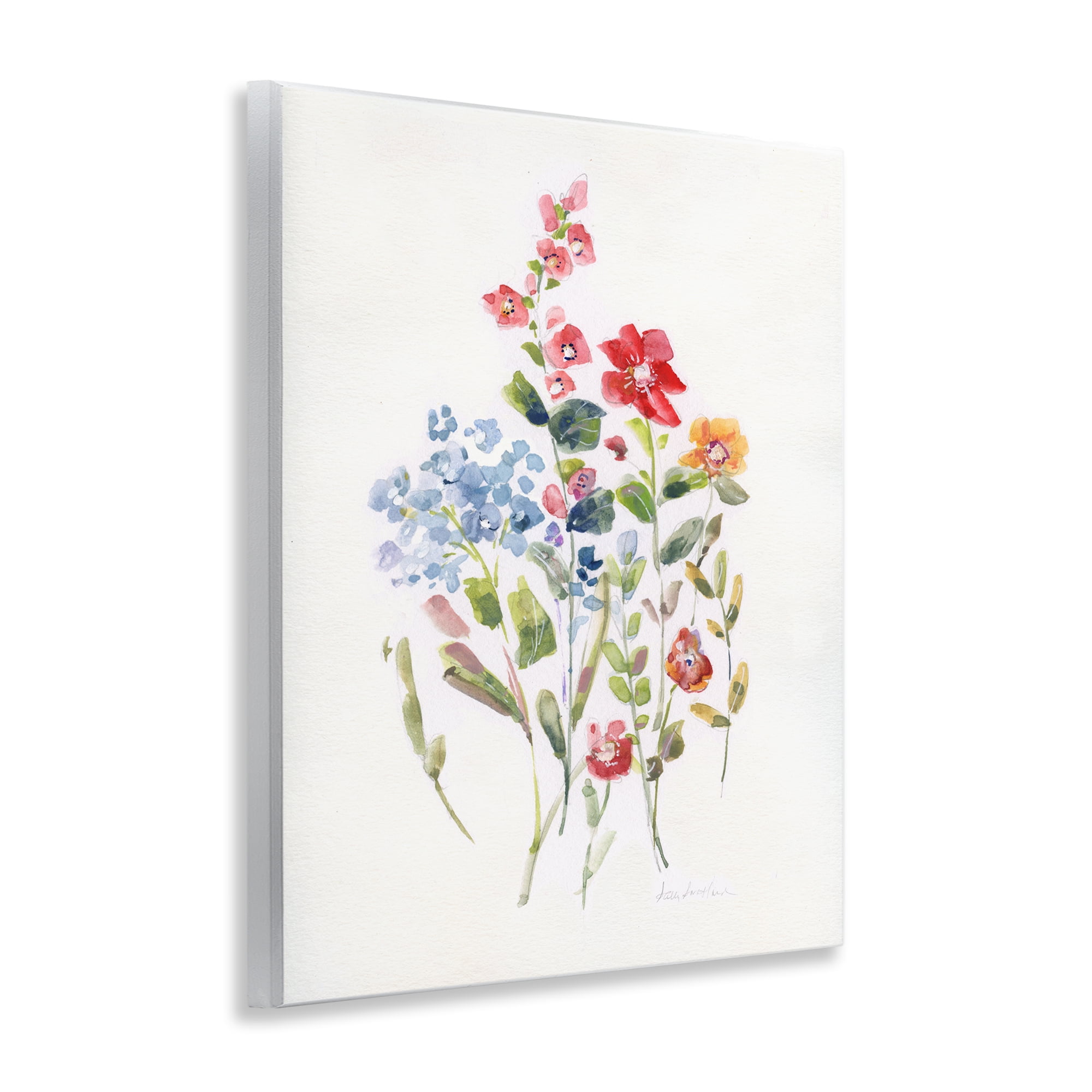 Stupell Industries Mixed Wildflower Buds Plants & Flowers Painting Unframed Art Print Wall Art, 11 x 14