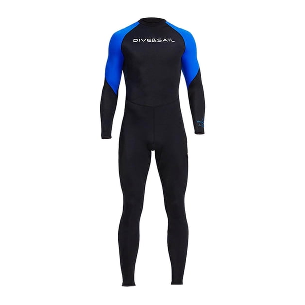 Men Diving Wetsuit for Water Sports Back Zip Body One Piece Full