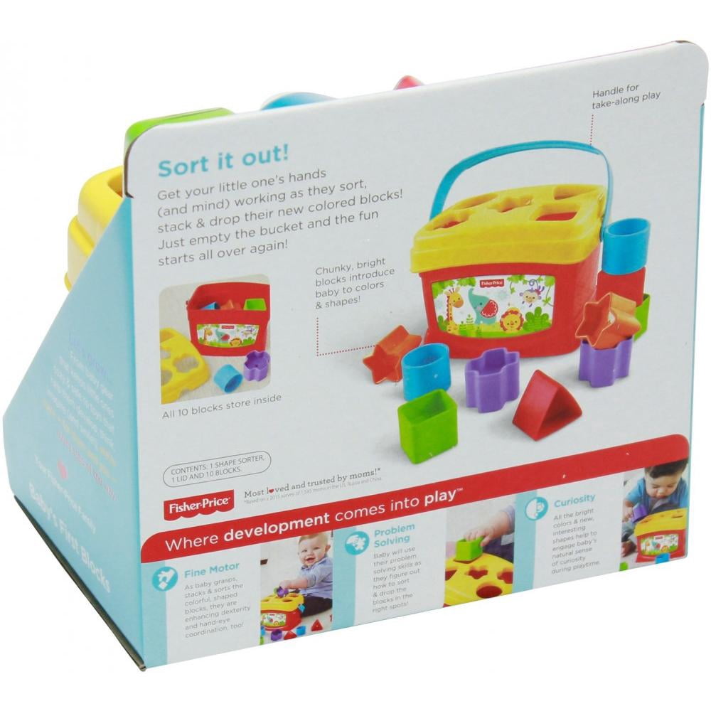 Fisher Price Baby's First Blocks Shape Sorting Toy for Toddlers