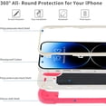 thumbnail image 5 of Compatible avec Étui iPhone 14 Pro 6.1 Pouces avec Support Anneau Intégré, Protection contre les Chutes de Qualité Militaire Étui Robuste 3 en 1 Durable. (Rose Vif), 5 of 5