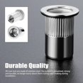thumbnail image 3 of 100pcs M6 Écrou de Rivet Fileté à Tête Plate, Écrous de Rivet Filetés en Acier Inoxydable, Inserts Filetés pour Plastique Mental (12mm * 15mm), 3 of 5