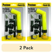 (2 pack) Prestone Flush 'N Fill Kit, Prevents engine damage from clogged radiator, 8.75x8 IN Plastic Jug