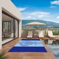 thumbnail image 3 of Navy Blue Anchor Outdoor Rug for Patio/Deck/Porch, Non-Slip Large Area Rug 5 x 8 Ft, Nautical Mandalas Boho Modern Abstract Indoor Outdoor Rugs Washable Area Rugs, Camping Rug Carpet Runner, 3 of 8