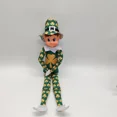 thumbnail image 1 of Muñeco de elfo de Navidad, elfos en el estante, muñeca de niño travieso, adorno para el hogar, accesorio de elfo pequeño Joker Poseable de Navidad de 40cm, 1 of 5