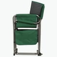 thumbnail image 4 of Kamp-Rite Portable Compact-Fold Director's Chair w/ Side Table & Cup Holder, 225 LB Capacity, Green & Black, 4 of 7