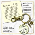 thumbnail image 2 of Baby Loss Memorial Gutsy Goodness Bronze Keychain For Mom God Has You In Arms Heart Miscarriage Jewel Gift, 2 of 7