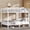 Off White 15, variant on Space Saving Full XL over Full XL Bunk Bed for Teens Adults, Metal Frame with Noise Reduced Slats, No Box Spring Needed, Off White