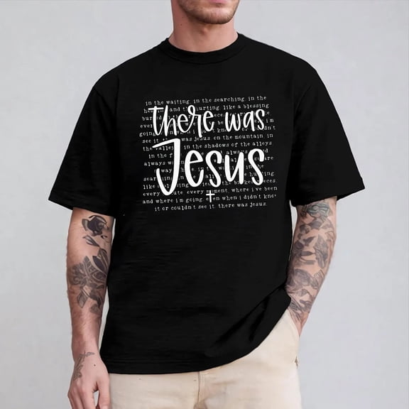There was Jesus Shirt, Christian Comfort Colors Shirt, Bible Verse Shirt, Faith Shirt, Womens And Men Christian Tee.