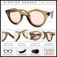 thumbnail image 6 of SA106 Geometric Round Polarized Sunglasses Retro Hipster UV400 TAC Lens / Green Frame - Beige Lens, 6 of 8