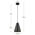 thumbnail image 5 of Harvey 1-Light Matte Black Pendant Lighting, 5 of 5
