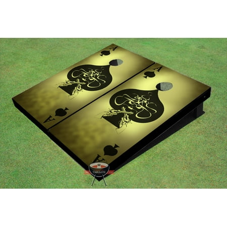 Ace Of Spades Themed Cornhole Boards