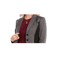 thumbnail image 2 of Kasper Women's Two-Button Paneled Blazer (4, Zinc/Black), 2 of 3