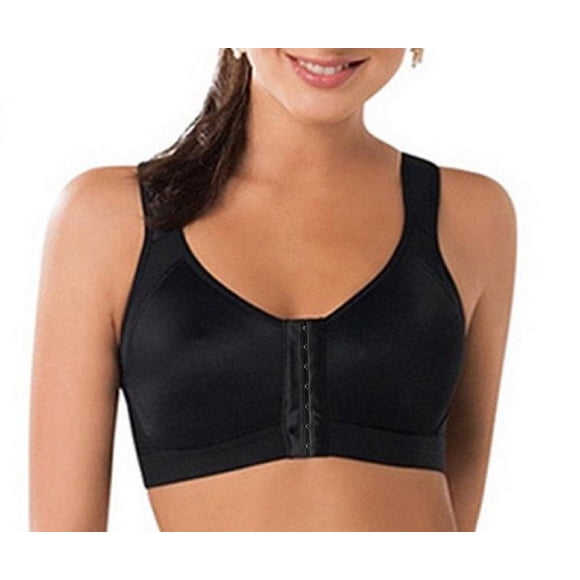 Sujetador deportivo Sunloudy para mujer, camiseta sin mangas con relleno de pecho bajo de color sólido, ropa interior de yoga corta con hebillas frontales elásticas Sunloudy Sostén S, M, L, XL, XXL, XXXL, XXXXL, XXXXXL