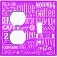thumbnail image 5 of Metal Light Switch Plate Cover Cafe Diner Coffee Sign Purple COF039, 5 of 13