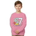 thumbnail image 5 of LRen Girl Hoodies Size 7-8 Coconut Tree Print Pullover Sweatshirts Kids Fashion Casual Outfits Fall Winter Clothes,11-12 Years,Z1-Pink, 5 of 7