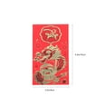 thumbnail image 2 of BESTYASH 6Pcs Chinese New Year Red Envelopes Lucky Money Bags Year of Dragon for Weddings and Birthdays, 2 of 8