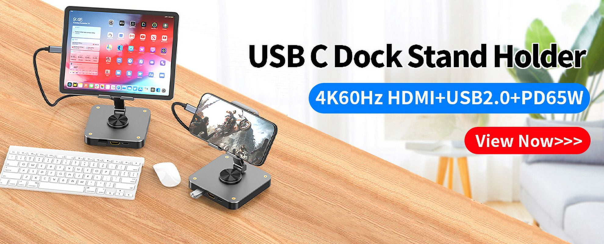 DOONJIEY USB C 3.2 Hub 10Gbps 4 Port Type C 3.2 Gen 2 Data Ports Docking Station Adapter Splitter for MacBook Air/Pro iPhone 15