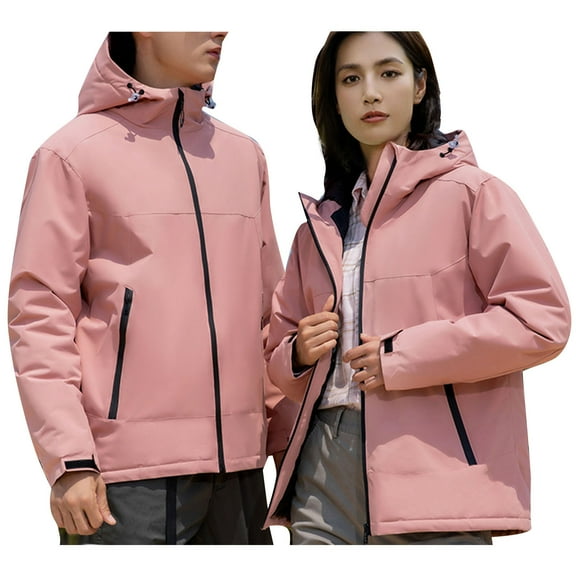 ShomPort Women and Men's Ski Jacket Winter Outdoor Hiking Warm Coat Water Proof Windproof Raincoat with Pocket