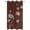 Brown White, variant on Outdoor Curtains for Patio Waterproof, Navy Blue White Floral Windproof Pravicy Outside Porch Blackout Curtain, Abstract Art Summer Botanical Sun Blocking Curtains for Cabana 2 Panels 54"x95"