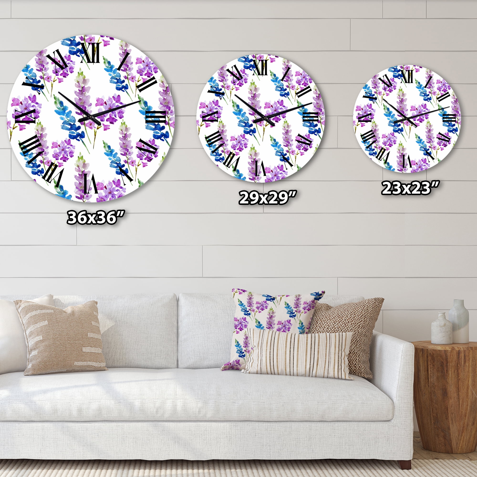 Designart 1 in Quartz Traditional Wall Clock