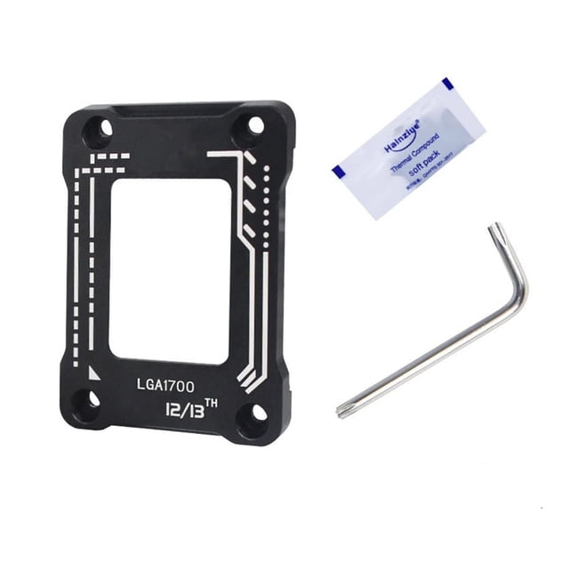 LGA1700 Boucle de Fixation pour Cadre de Boîtier CPU, Boucle de Support de Correction de Flexion de Boîtier CPU à Contact Robuste avec Main, Noir