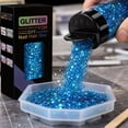 thumbnail image 5 of Halloween Craft Supplies 1.76 Ounces Holographic Blue Glitter for Halloween Party Decorations and Holiday Diy Projects, 5 of 8