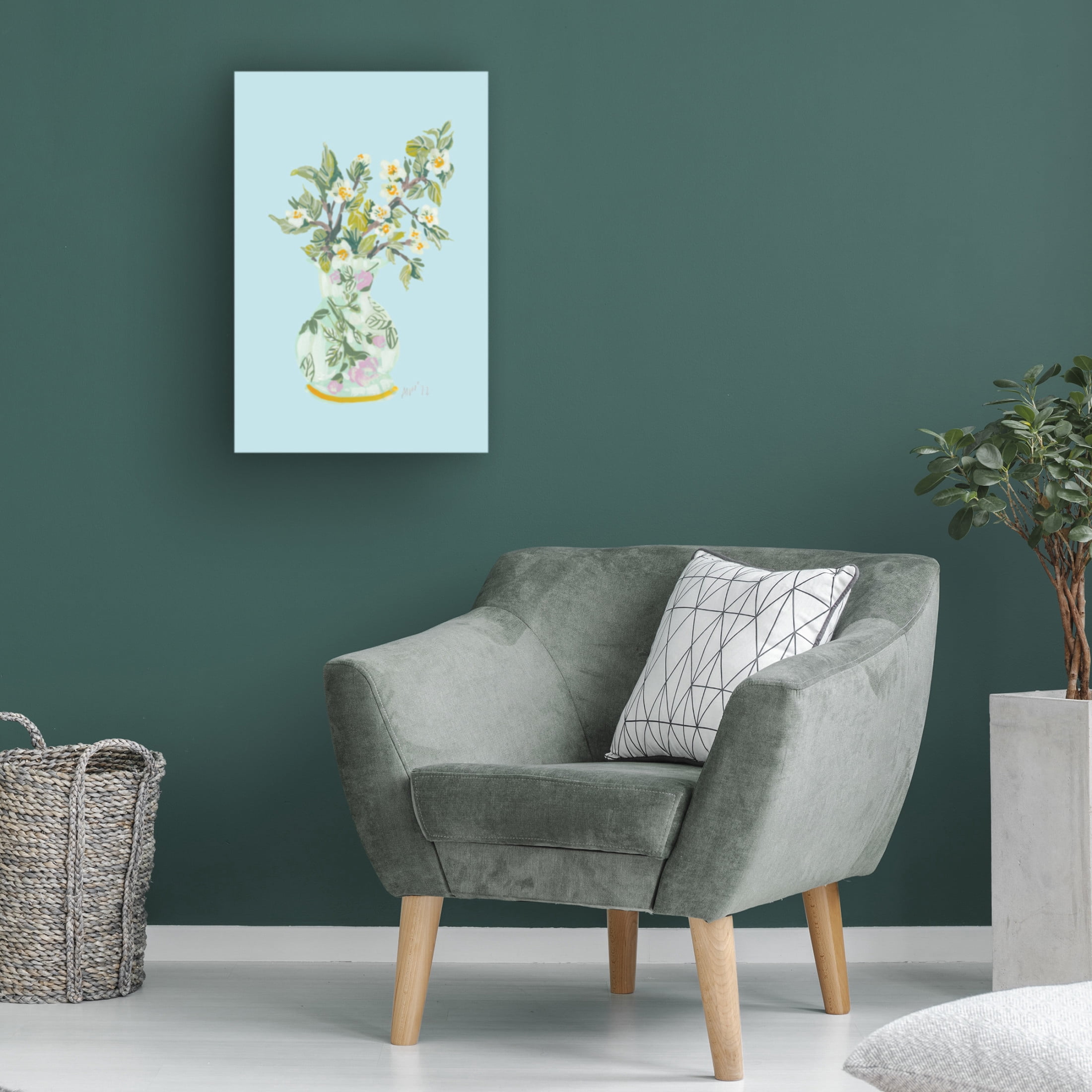 Trademark Fine Art Ania Zwara  Apple Blossom In Vase Canvas Wall Art