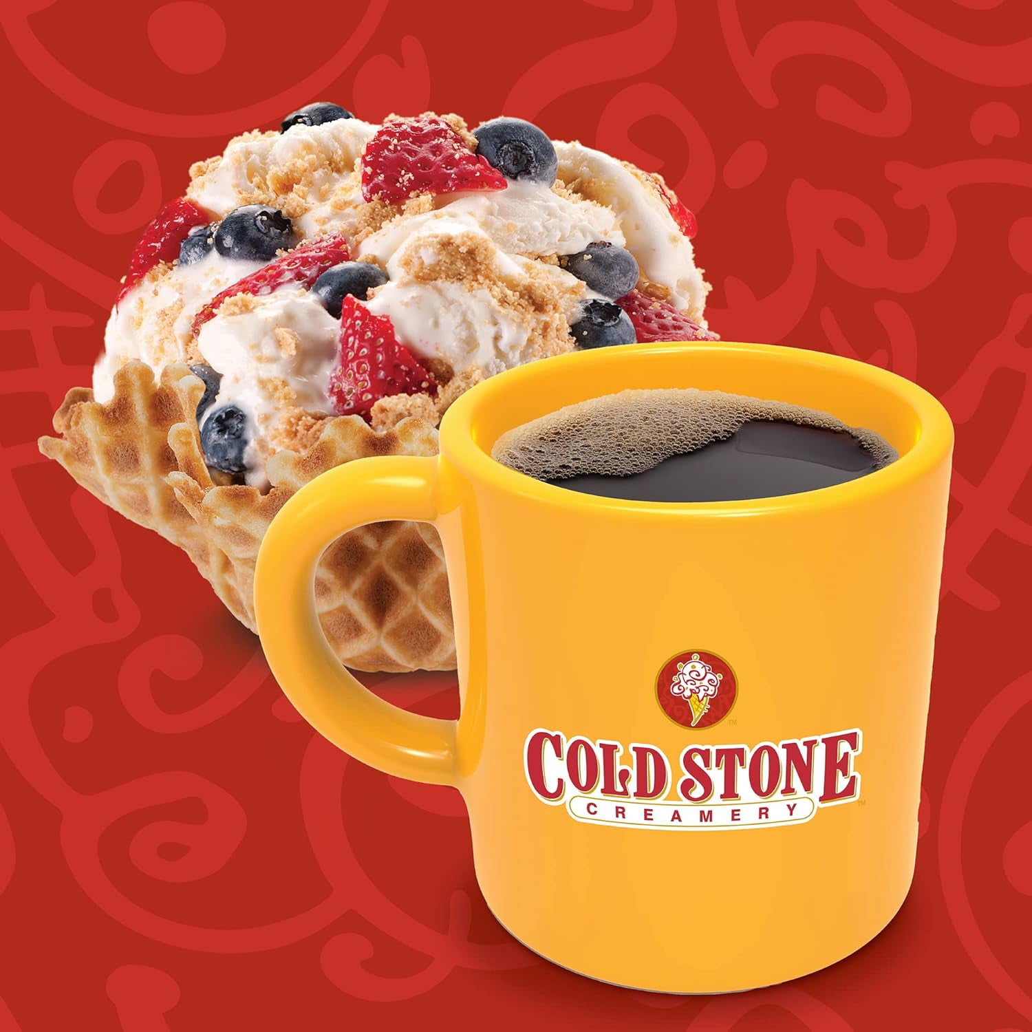 Cold Stone Creamery Cheesecake Fantasy Ice Cream Coffee Pods for Single-Serve Coffee Brewers, 40 Ct