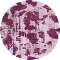 thumbnail image 1 of Ahgly Company Indoor Round Abstract Dark Pink Abstract Area Rugs, 8' Round, 1 of 6