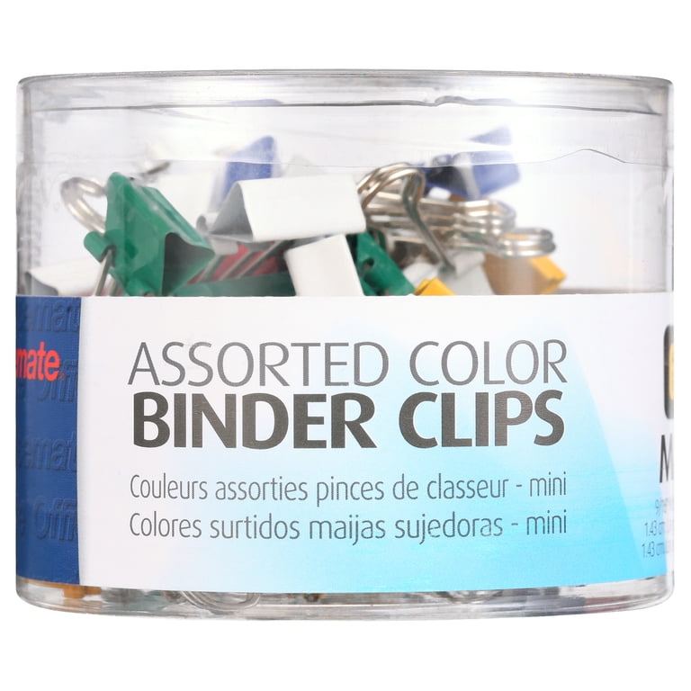 OfficeMate Mini Binder Clips, 60-Count, Assorted Colors photo 6