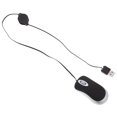 thumbnail image 3 of Ratón USB con cable creativo, miniratón telescópico para ordenador portátil (negro), 3 of 7