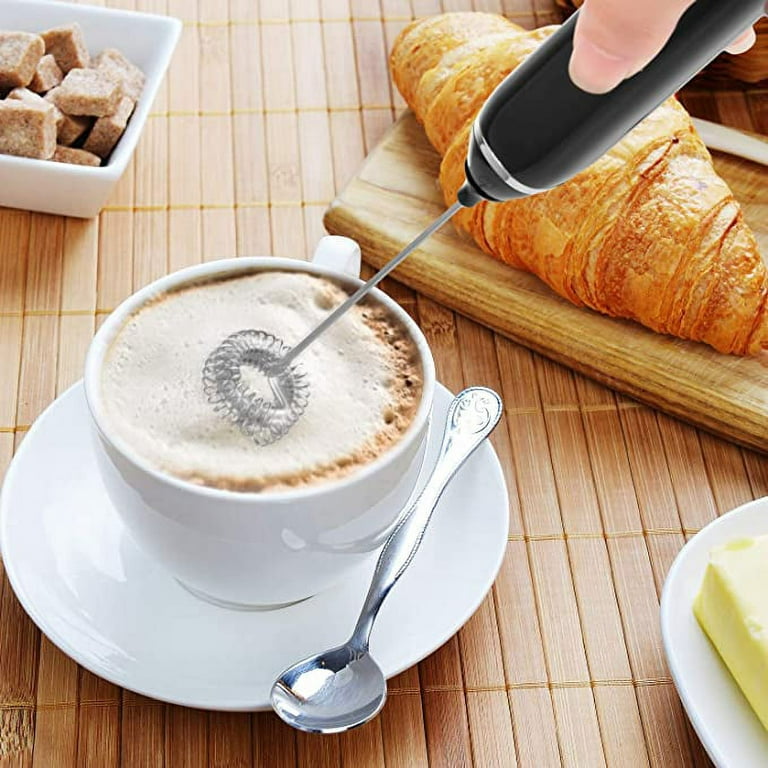 Frother Coffee Beater Electric Handheld Milk frother Wand Mixer Frother for  Latte Coffee Hot Milk, Milk