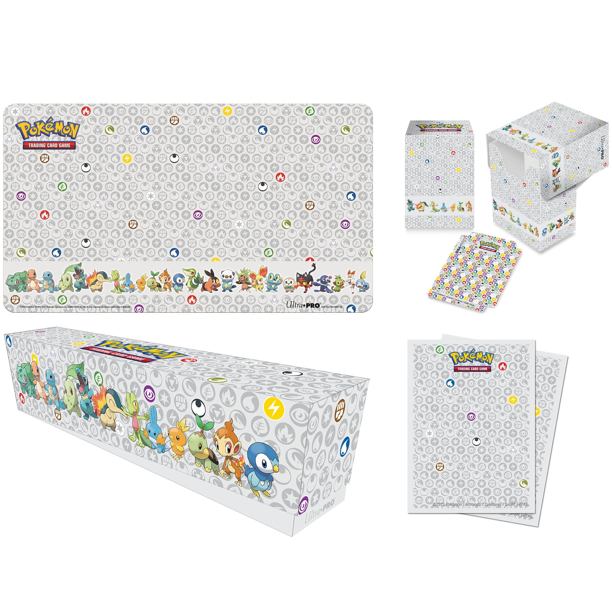 Pokémon: First Partner Accessory Bundle - Includes: Storage Box for 700+  Sleeved Cards, Deck Box, 65ct Deck Protector Sleeves, Playmat (24"x13.5"),  Ultra Pro - Walmart.com