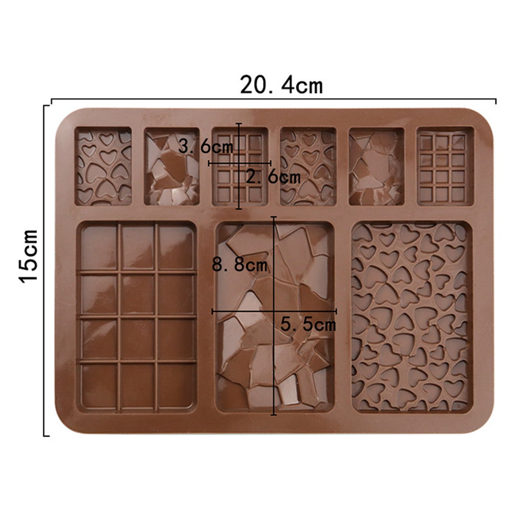 Silicone Molds for Baking, 5Pcs Mini Waffle Mold, Mini Irregular Chocolate  Bar Mold, Biscuit Cookie Candy Making Molds Small Shapes, Miniature Cake