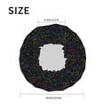 thumbnail image 4 of KLL Chemistry Formulas Pattern Shower Cap & Bath Cap for Women,Reversible Oversized Waterproof Shower Caps for all Hair Lengths,Elastic Reusable Bathing Hair Cap, 4 of 6