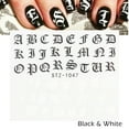 thumbnail image 2 of Personality Python Dark Letter Transfer Nail Sticker, 2 of 5