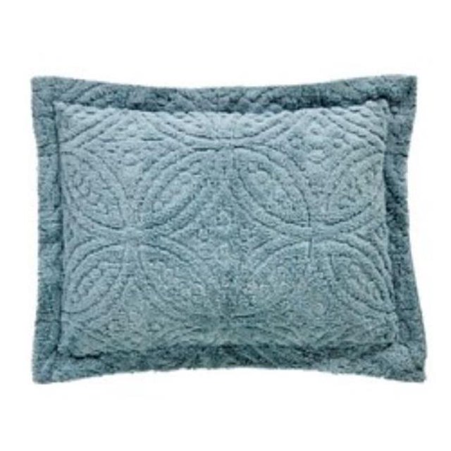 Better Trends SHWR2127BL Wedding Ring Collection Standard Sham, Blue