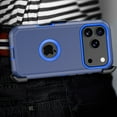 thumbnail image 6 of Moonbay for iPhone 17 Pro Case with Privacy Screen Protector and Belt Clip Holster Military Grade Heavy Duty Protection 3 in 1 Shockproof iPhone 17 Pro 6.3 inch 2025 Phone - Dark Blue+Blue, 6 of 8