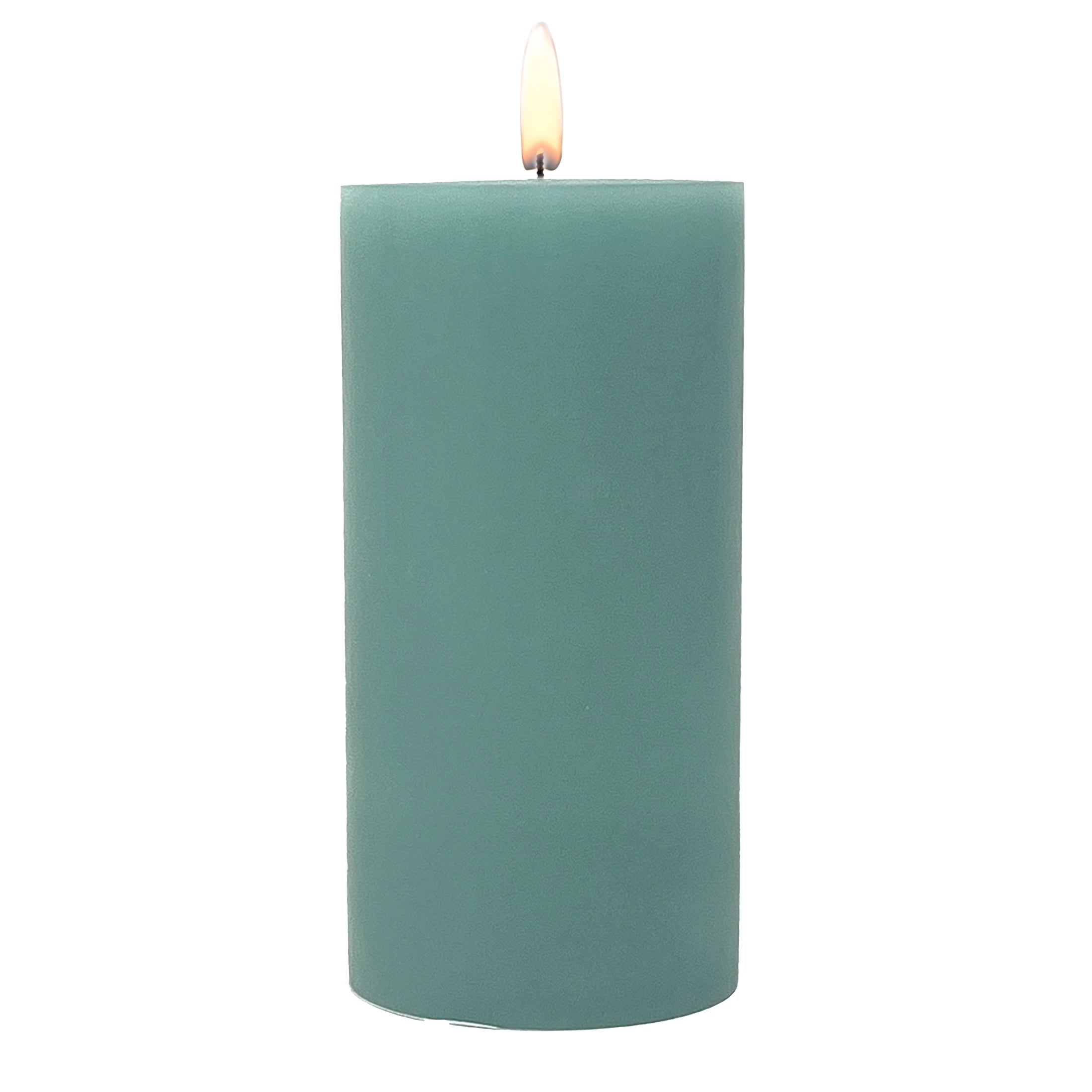 Mainstays Single Wick 3" x 6" Pillar Candle, Unscented, Green