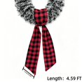 thumbnail image 4 of Christmas Wreath Sash for Front Door Buffalo Plaid Wreaths Sash Burlap Garland Ribbon Accessories for Wreath Yard Doorway Indoor Outdoor Home Decor, 4 of 10