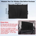 thumbnail image 4 of Persianas para ventanas de coche DIZA100 magnéticas de doble capa, 2 unidades, 4 of 8