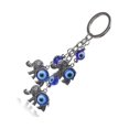 thumbnail image 5 of Llavero Lucky Evil Eye, adorno colgante para coche, elefante plateado con, 5 of 5