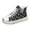 Black, variant on Womens Sparkly Rhinestones Denim Platform High Top Fashion Sneakers Casual Ripped Canvas Chunky Glitter Walking Shoes
