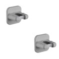thumbnail image 4 of Ounissouiy Soporte de almacenamiento para fregona colgante, colgador autoadhesivo impermeable, ganchos de cocina, estante, accesorios de organización, gris Cuadrado Gris 2piezas, 4 of 6