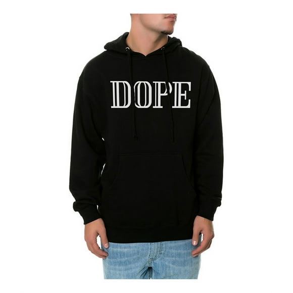DOPE Mens The Pierre Pullover Hoodie Sweatshirt, Black, Medium
