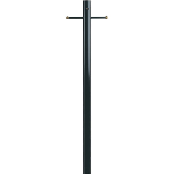 Westinghouse Lighting Outdoor Lamp Post With Photocell - Steel, Dusk Till Dawn, Black, 7 Ft — Residential Use, Standard Application