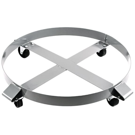 Non-Tipping Drum Dolly for 1000-Pound 55-Gallon Buckets with Swivel Casters